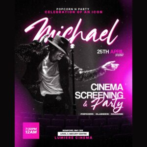 Michael Jackson cinema screening and after party